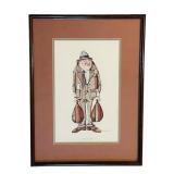 G.R. Cheesebrough The Order Taker Vintage Framed Print