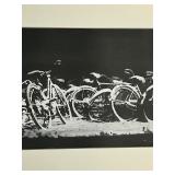 Vintage Black and White Bicycle Framed Print