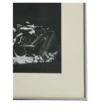 Vintage Black and White Bicycle Framed Print