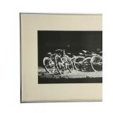 Vintage Black and White Bicycle Framed Print