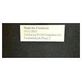 Z Gallerie Metallic Cube Black Framed Art / Framed Abstract Work of Art