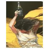 Large Framed Vintage Advertisement Print Cinzano by Leonetto Cappiello