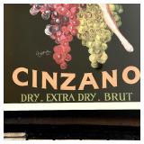 Large Framed Vintage Advertisement Print Cinzano by Leonetto Cappiello