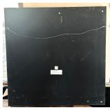 Z Gallerie Metallic Cube Black Framed Art / Framed Abstract Work of Art