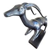Bronze Leaping Deer Sculpture