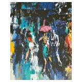 Large Signed and Numbered Limited Edition Serigraph on Paper “PULSE OF THE CITY” by Mark King