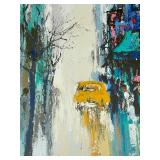 Large Signed and Numbered Limited Edition Serigraph on Paper “PULSE OF THE CITY” by Mark King