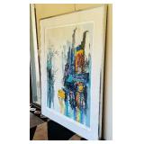Large Signed and Numbered Limited Edition Serigraph on Paper “PULSE OF THE CITY” by Mark King