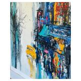 Large Signed and Numbered Limited Edition Serigraph on Paper “PULSE OF THE CITY” by Mark King