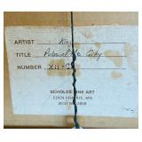 Large Signed and Numbered Limited Edition Serigraph on Paper “PULSE OF THE CITY” by Mark King