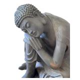 Large Resting Buddha Statue Composite / Resin