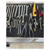 Craftsman Stainless Steel Tool Box Filled with Tools