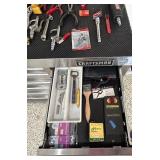 Craftsman Stainless Steel Tool Box Filled with Tools
