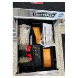 Craftsman Stainless Steel Tool Box Filled with Tools