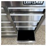 Craftsman Stainless Steel Tool Box Filled with Tools