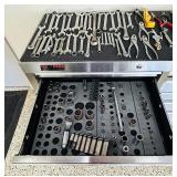 Craftsman Stainless Steel Tool Box Filled with Tools