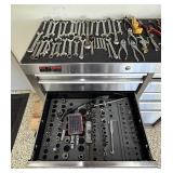 Craftsman Stainless Steel Tool Box Filled with Tools