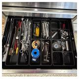 Craftsman Stainless Steel Tool Box Filled with Tools