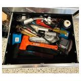 Craftsman Stainless Steel Tool Box Filled with Tools