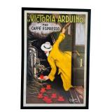 Vintage Framed Advertising Print "La Victoria Arduino" for "Coffee Machines"