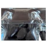 Beautiful Home Decor - Clear Glass Pieces with River Rocks