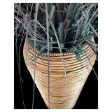 Home Decor including Faux Plant, Jeweler Box and Small Faux Aloe