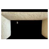 Beautiful Ambrose Console Table with a Sculptural Silhouette and Curved Legs