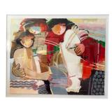 "Caring" Limited Edition Serigraph by Hessam Abrishami Numbered and Signed