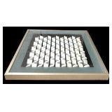 Three-Dimensional Abstract  Geometric Framed Artwork