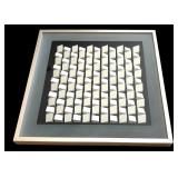 Three-Dimensional Abstract  Geometric Framed Artwork