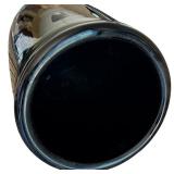 Lovely Gustavo Large Glass Black and Gold Vase