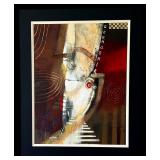 Large Framed Abstract Artwork "DERNISMIR" by R. A. Brandes