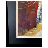 Large Framed Abstract Artwork "DERNISMIR" by R. A. Brandes