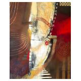 Large Framed Abstract Artwork "DERNISMIR" by R. A. Brandes