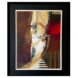 Large Framed Abstract Artwork "DERNISMIR" by R. A. Brandes