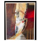 Large Framed Abstract Artwork "DERNISMIR" by R. A. Brandes