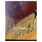 Large Framed Abstract Artwork "DERNISMIR" by R. A. Brandes