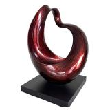 Gorgeous Maroon Abstract Sculpture Abstract