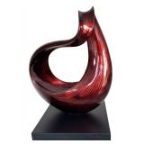 Gorgeous Maroon Abstract Sculpture Abstract
