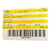 Gorgeous Maroon Abstract Sculpture Abstract