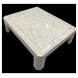 Postmodern Style Cream Marble Coffee Table
