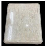 Postmodern Style Cream Marble Coffee Table