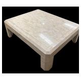 Postmodern Style Cream Marble Coffee Table