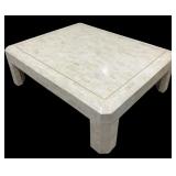 Postmodern Style Cream Marble Coffee Table