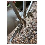 Yard Decor Large Silver Colored Beatle Figurine