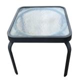 Two Outdoor Lounge Chairs and Small Table