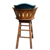 Set of Three Vintage Wooden Barstools (Similar Stools Featured in Caddyshack)