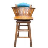 Set of Three Vintage Wooden Barstools (Similar Stools Featured in Caddyshack)