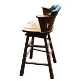 Set of Three Vintage Wooden Barstools (Similar Stools Featured in Caddyshack)