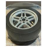 Unique Coffee Table Made with Tires and Glass Top